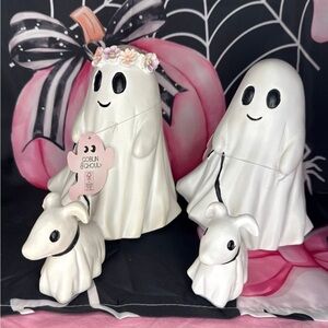 Goblin and Ghoul Ghost walking dog Set of 2